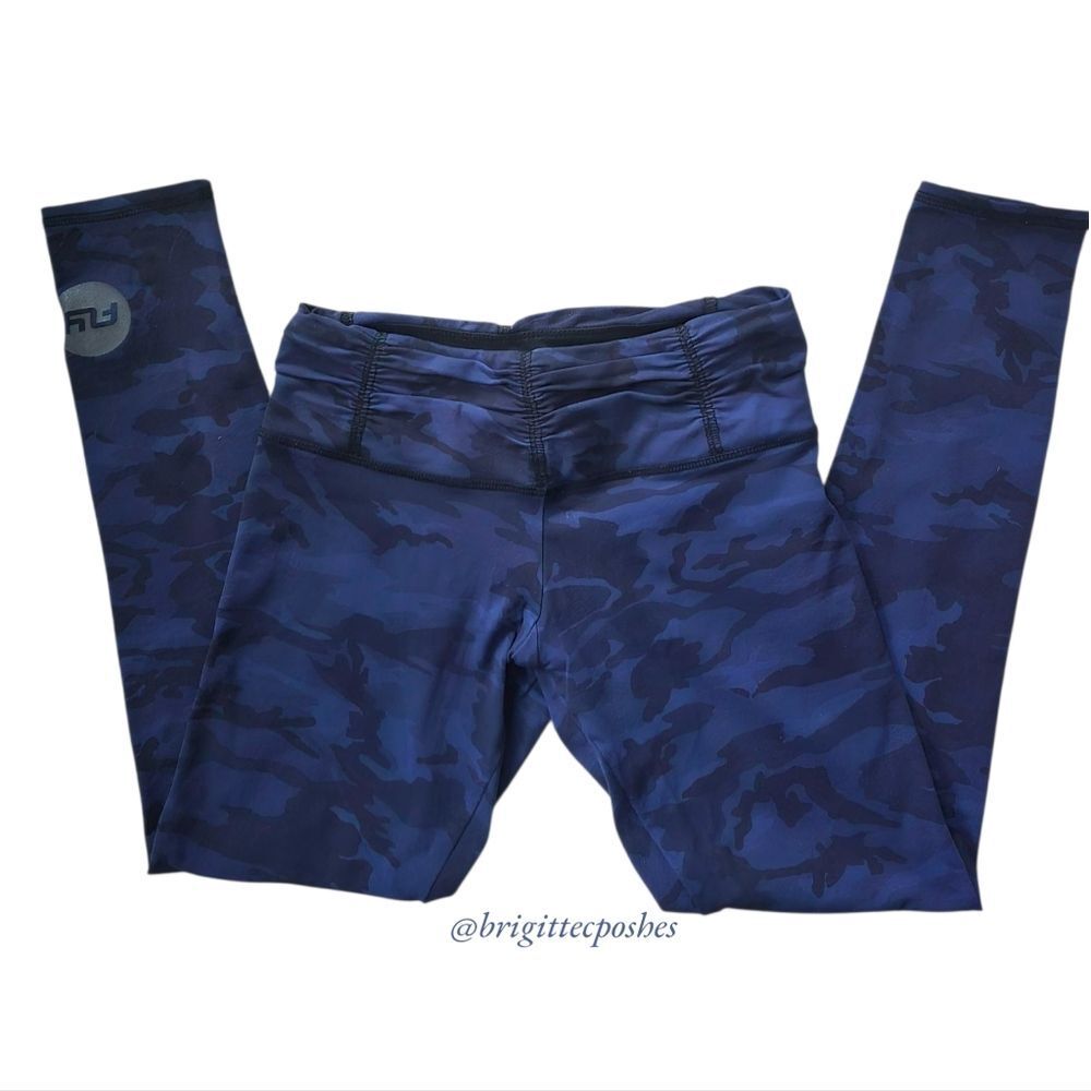 FLYWHEEL Black/Blue Camouflage Legging